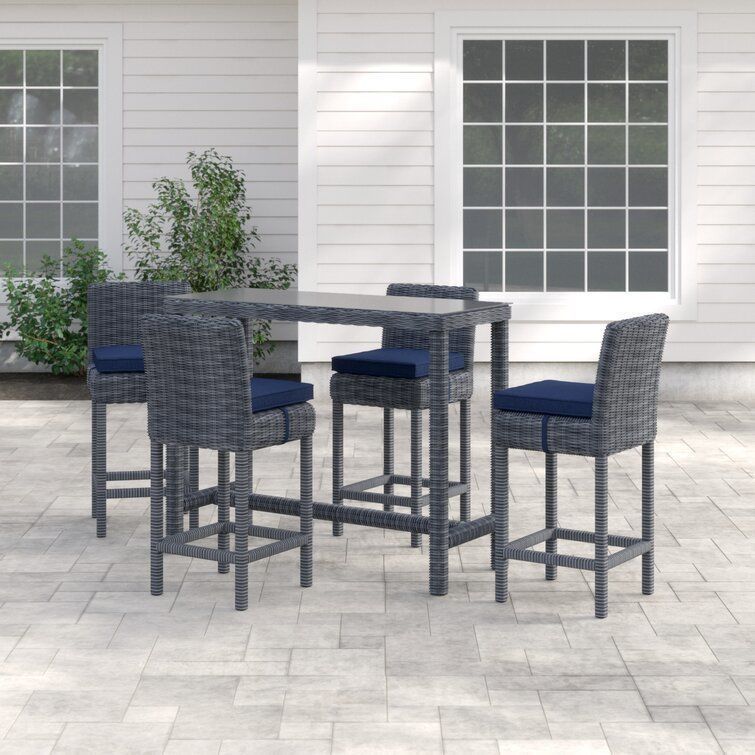 Keiran Long Bar Height Dining Set  3D model_4