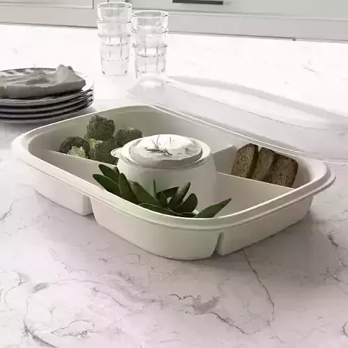 Extra Large Party Divided Serving Dish