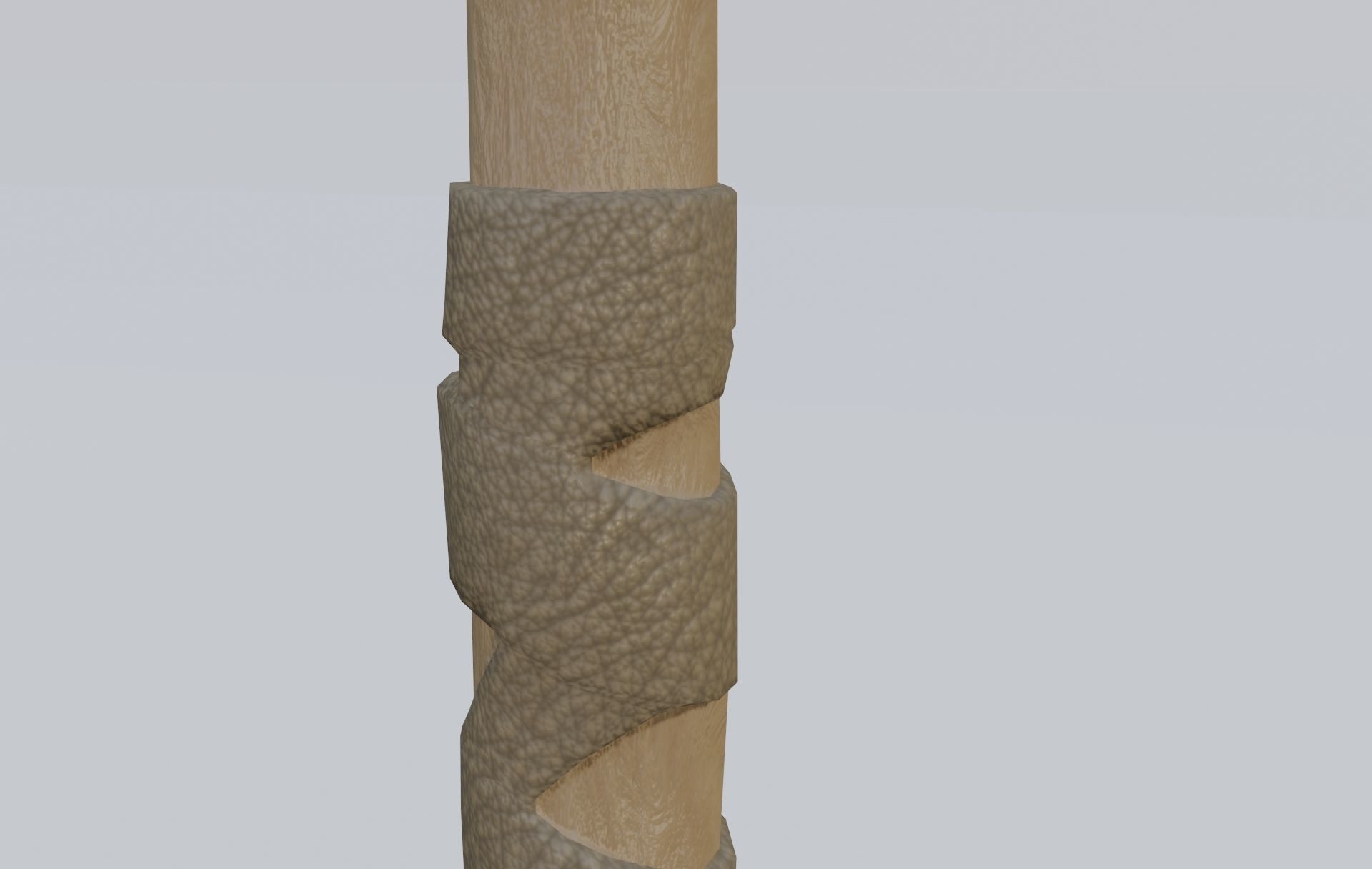 low-poly PBR sledgehammer axe with cross Low-poly 3D model_18