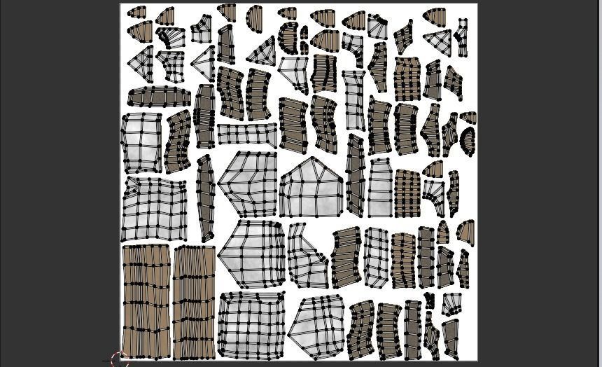 low-poly PBR sledgehammer axe with cross Low-poly 3D model_19