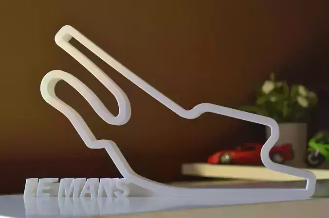 LE MANS GP RACE TRACK 3D print model