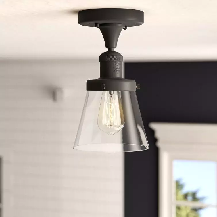 Cavet Light Simple Cone Semi Flush Mount Free 3D model