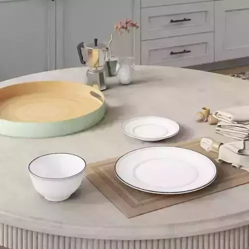 Estancia Dinnerware Set 3D model