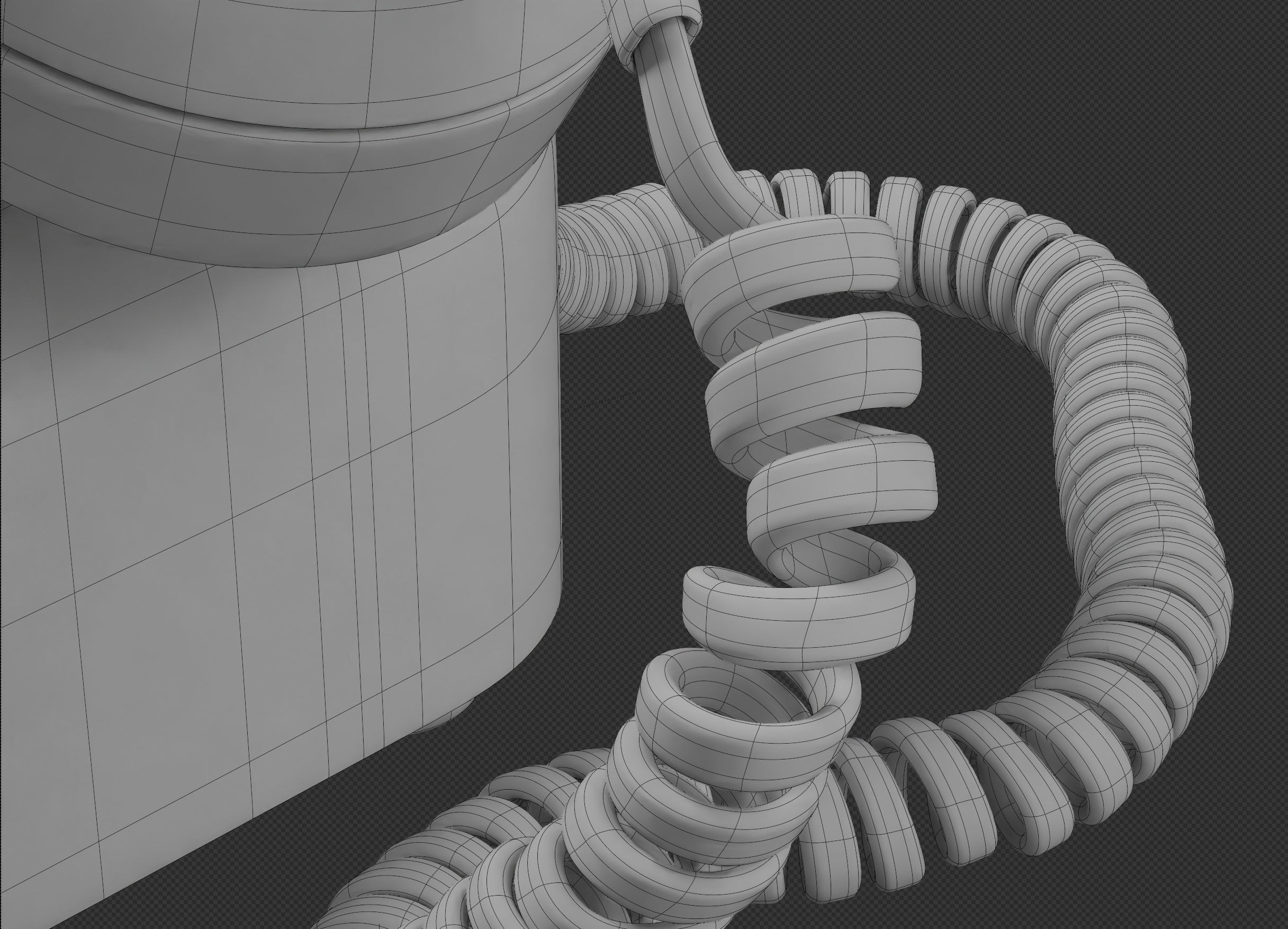 Retro Rotary Telephone 3D model_13