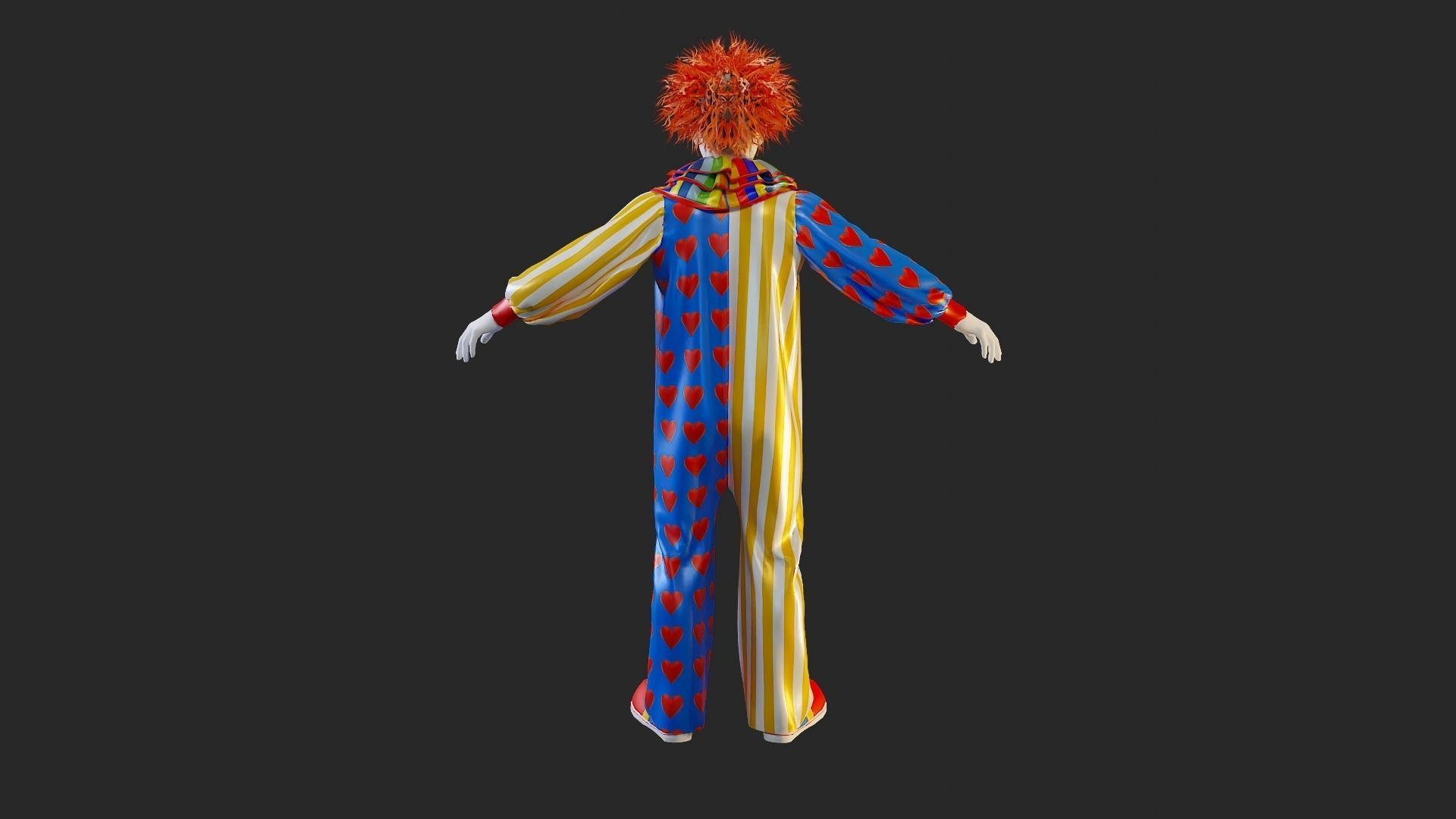 Clown Male ACC2130 Tpose 3D model_5