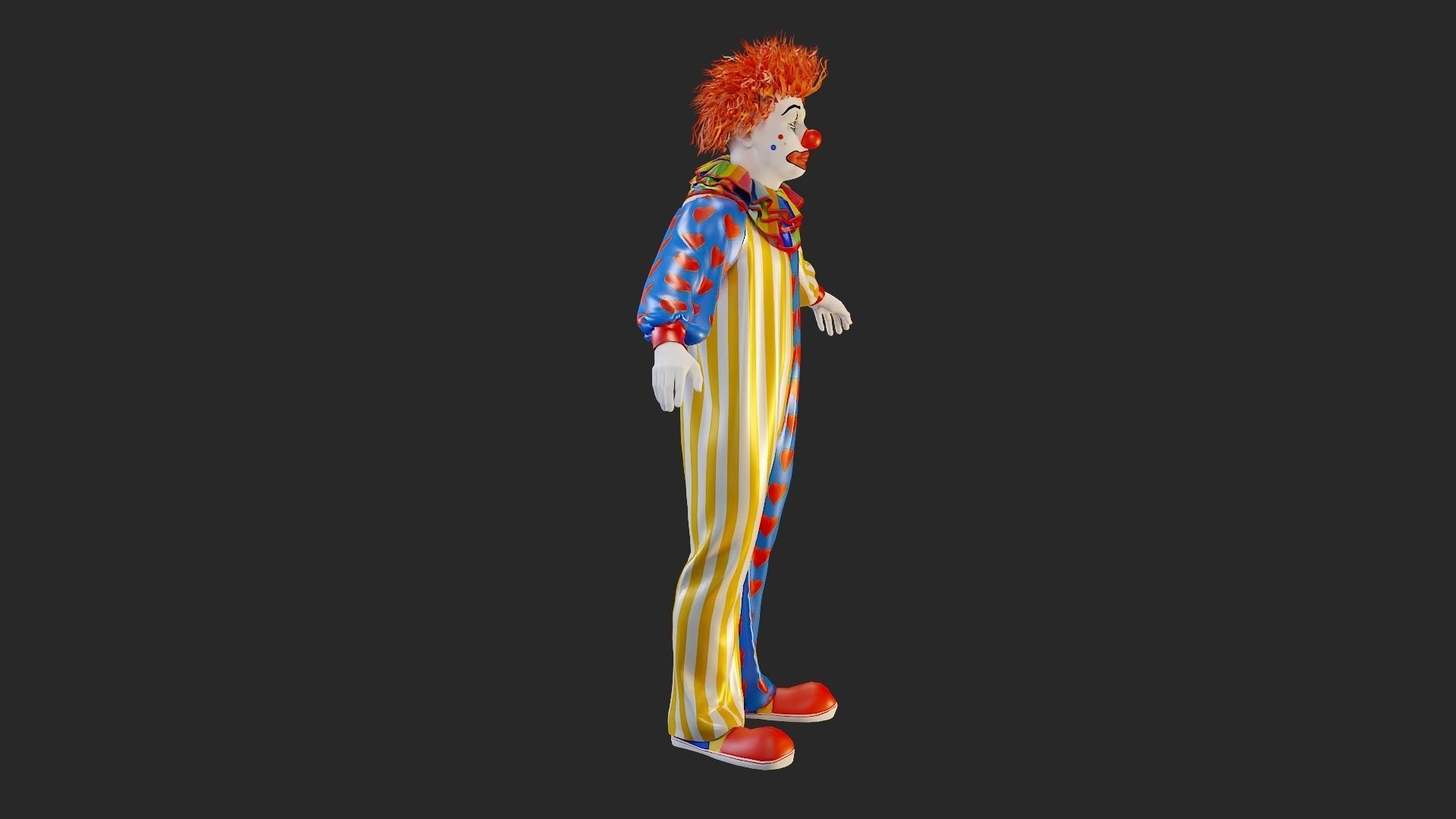 Clown Male ACC2130 Tpose 3D model_8
