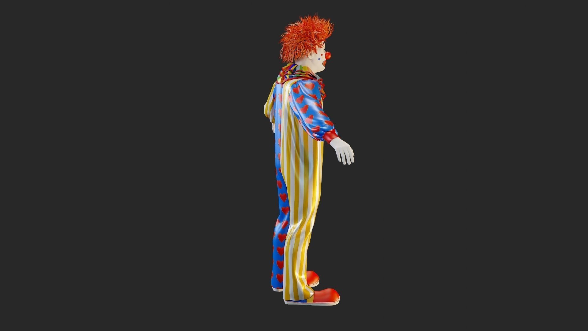 Clown Male ACC2130 Tpose 3D model_7