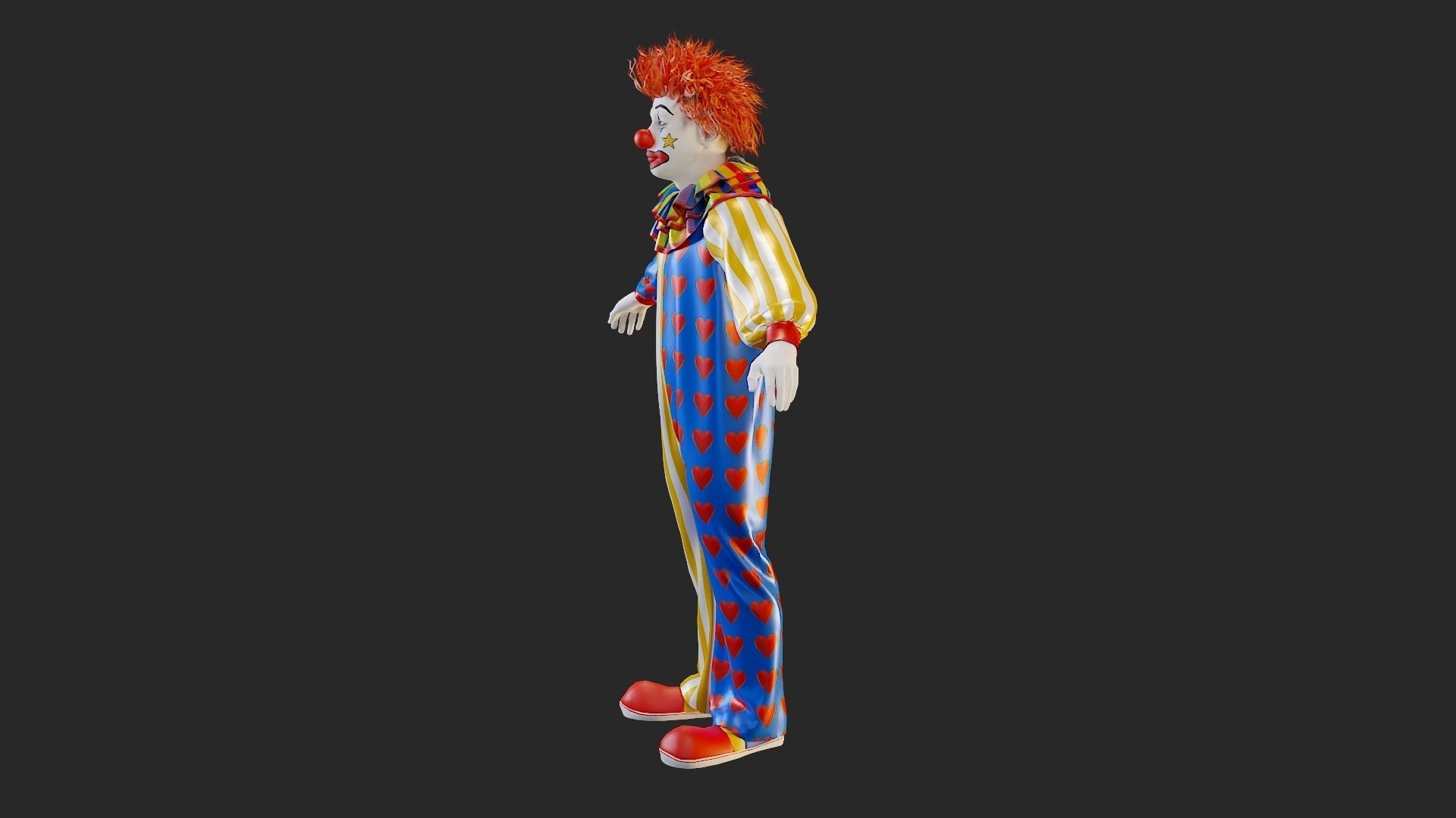 Clown Male ACC2130 Tpose 3D model_2
