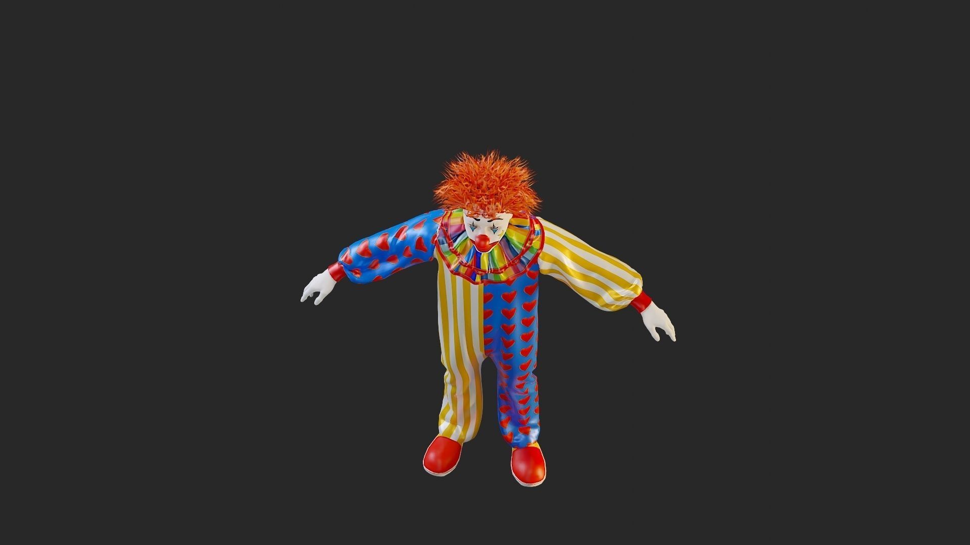 Clown Male ACC2130 Tpose 3D model_13