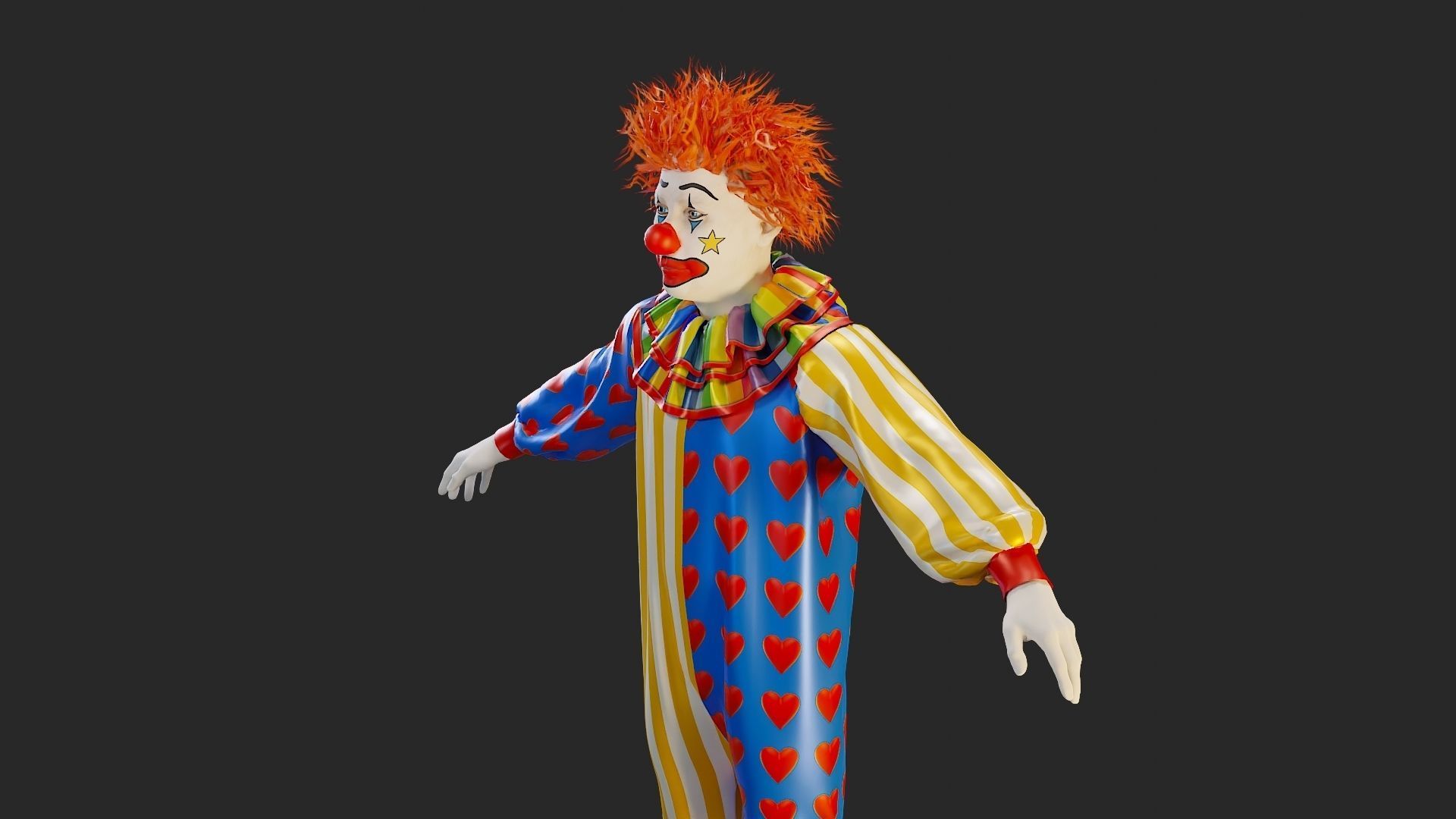 Clown Male ACC2130 Tpose 3D model_17