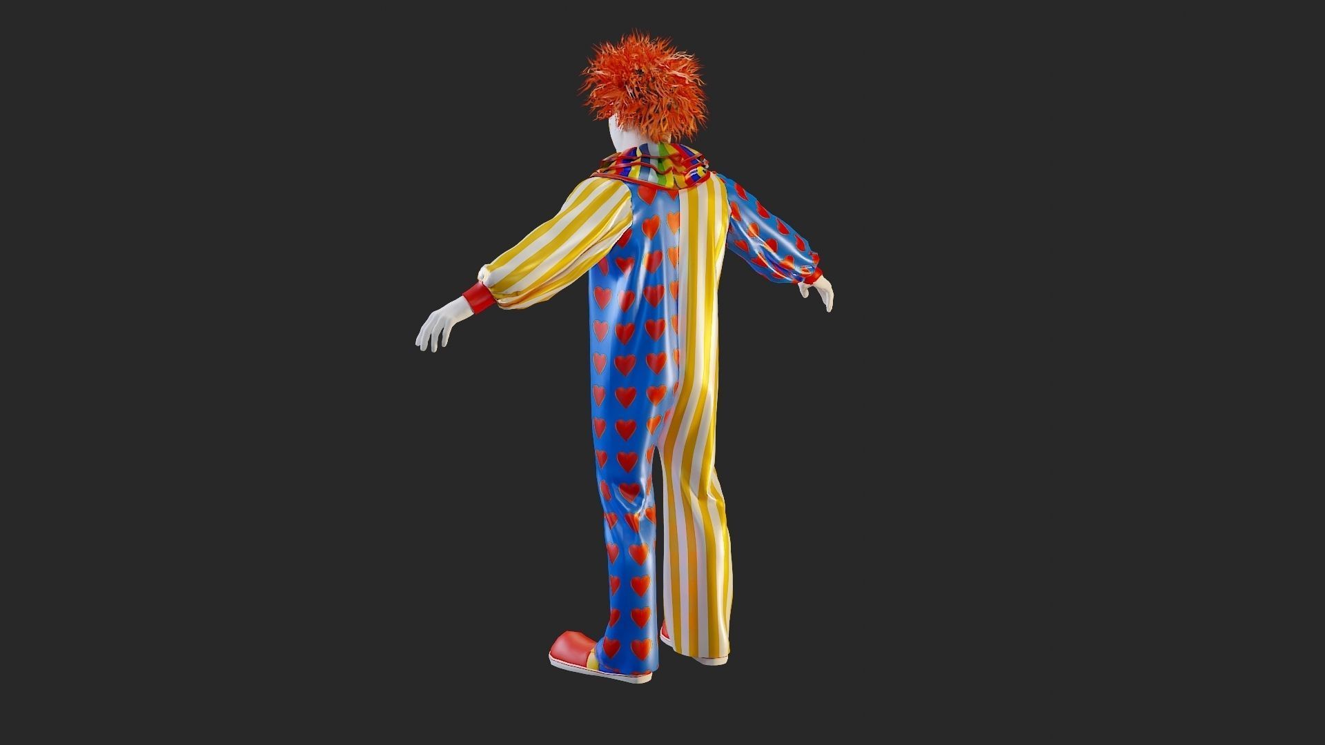 Clown Male ACC2130 Tpose 3D model_4