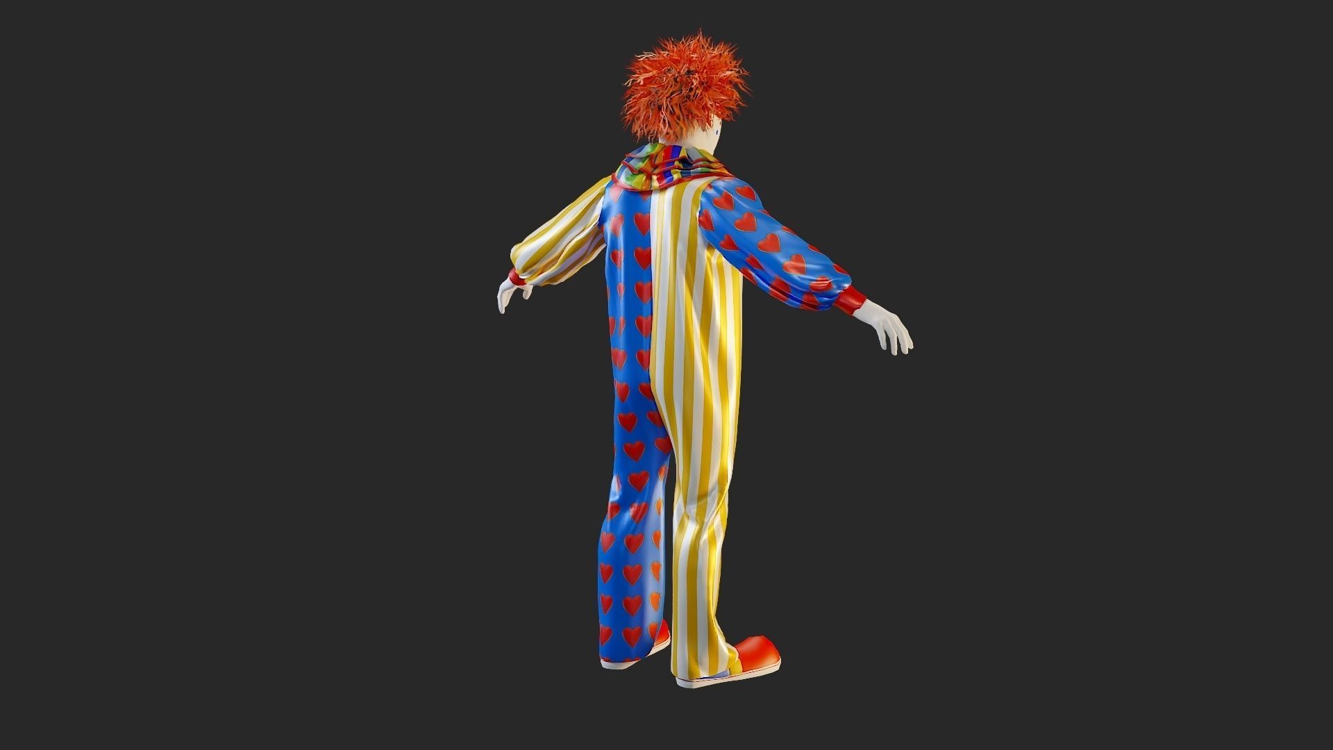 Clown Male ACC2130 Tpose 3D model_6
