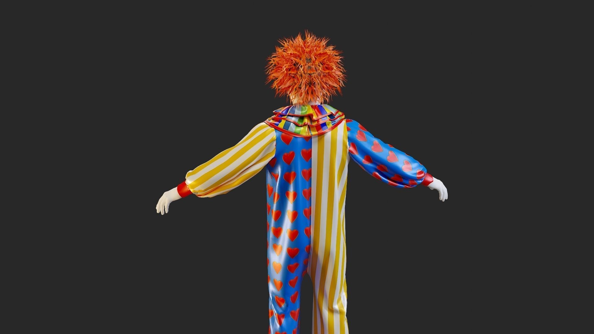 Clown Male ACC2130 Tpose 3D model_20