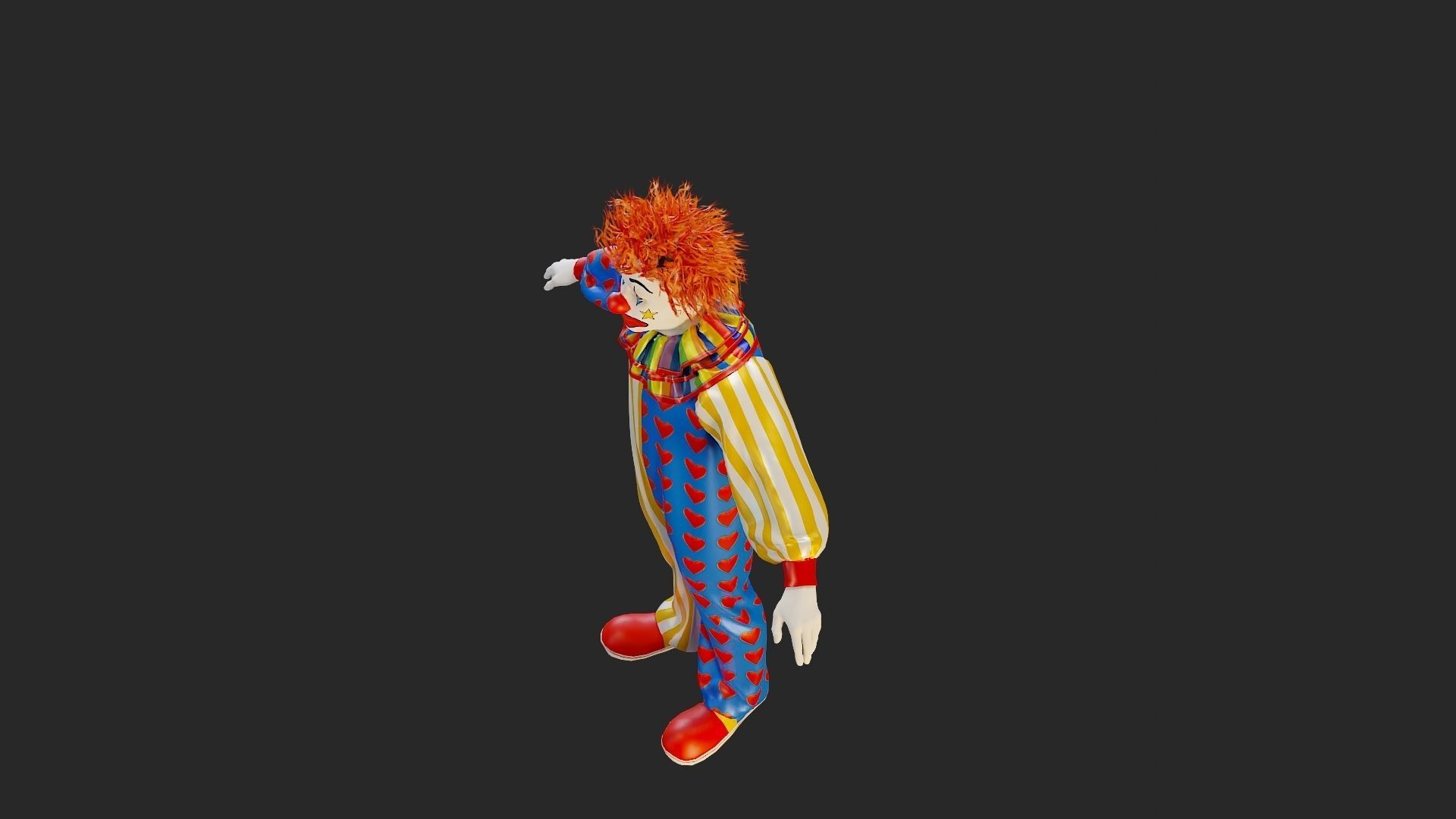 Clown Male ACC2130 Tpose 3D model_14