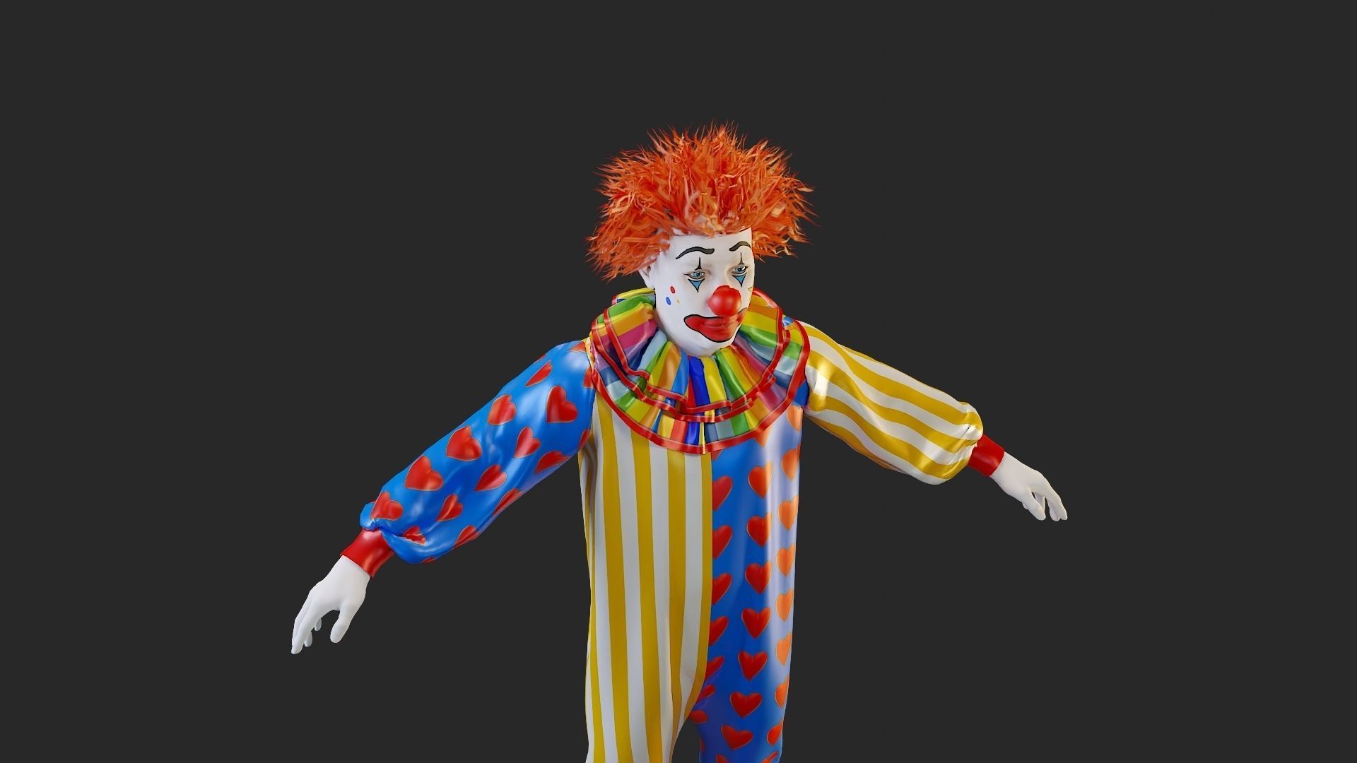 Clown Male ACC2130 Tpose 3D model_18