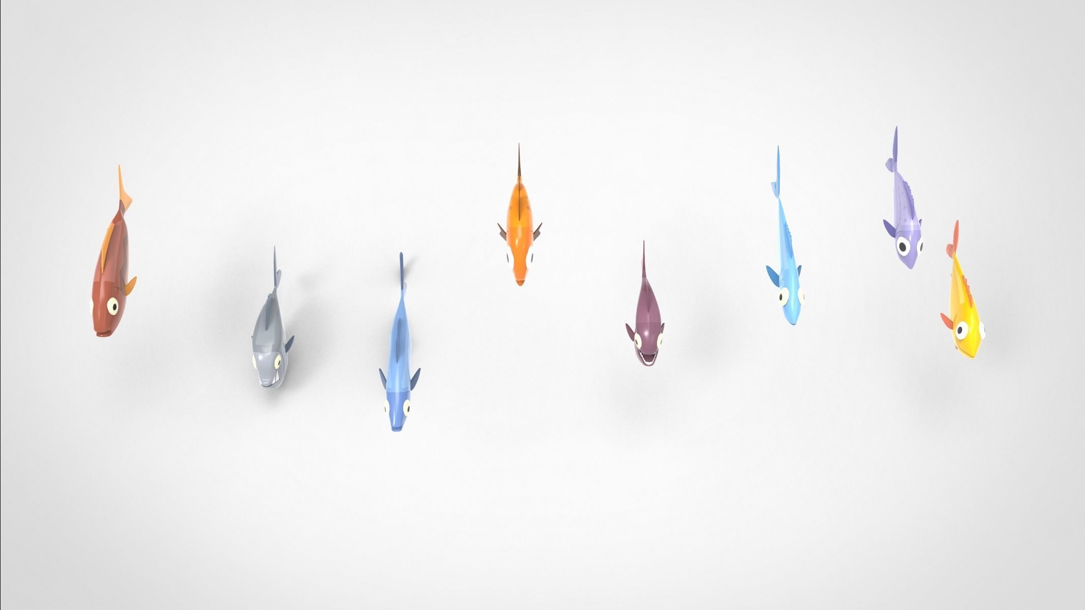 Fish Sea Collection 1 Low-poly 3D model_11