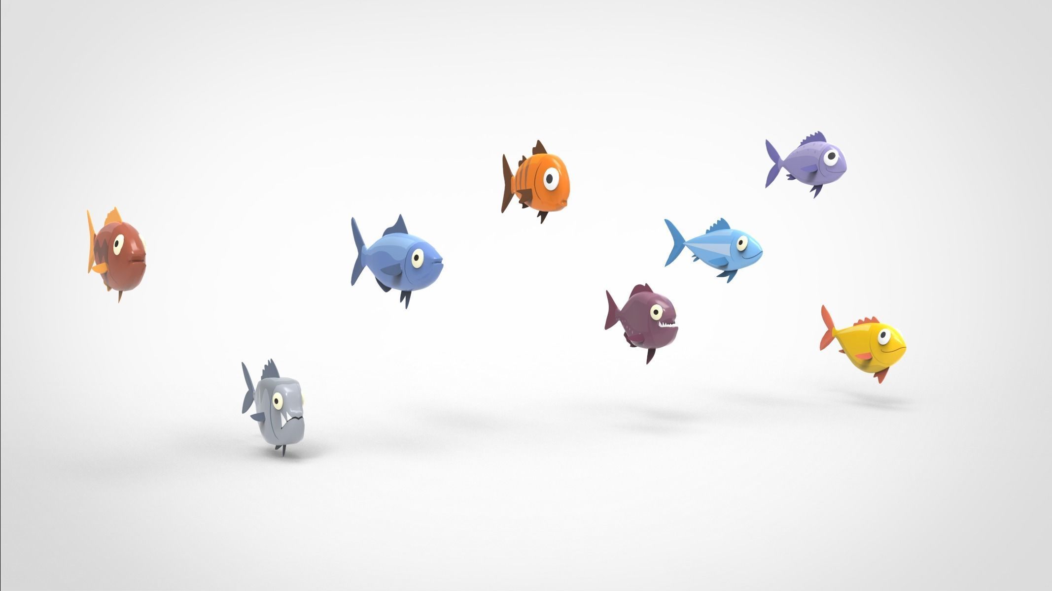 Fish Sea Collection 1 Low-poly 3D model_10