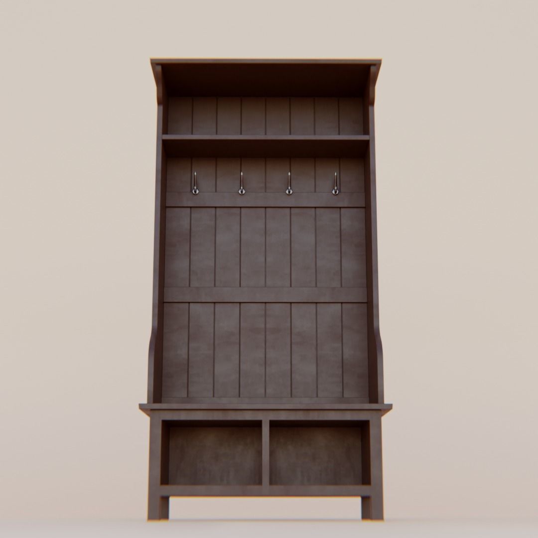 Elkland Hall Tree Low-poly 3D model_14