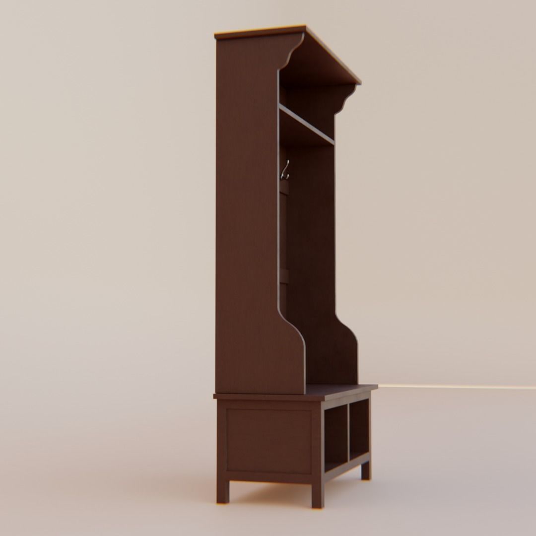 Elkland Hall Tree Low-poly 3D model_8