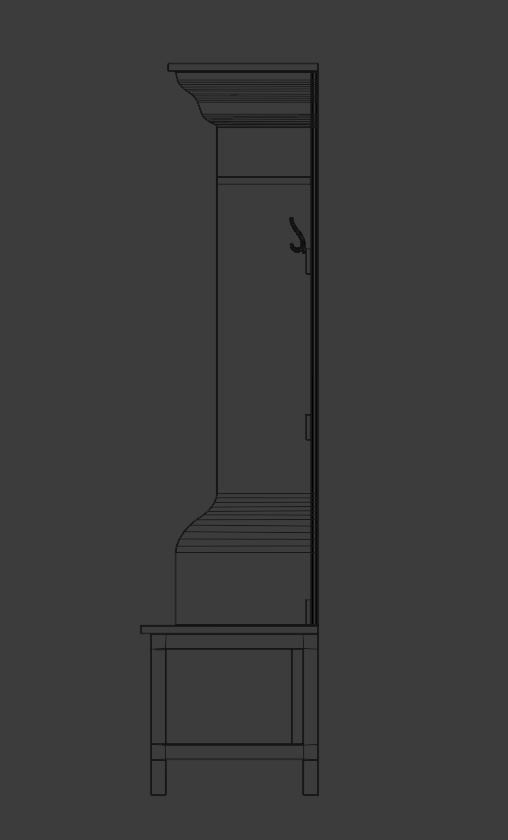 Elkland Hall Tree Low-poly 3D model_17