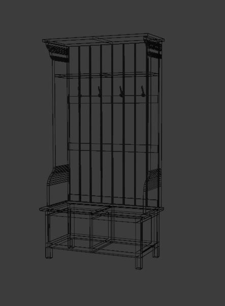 Elkland Hall Tree Low-poly 3D model_18