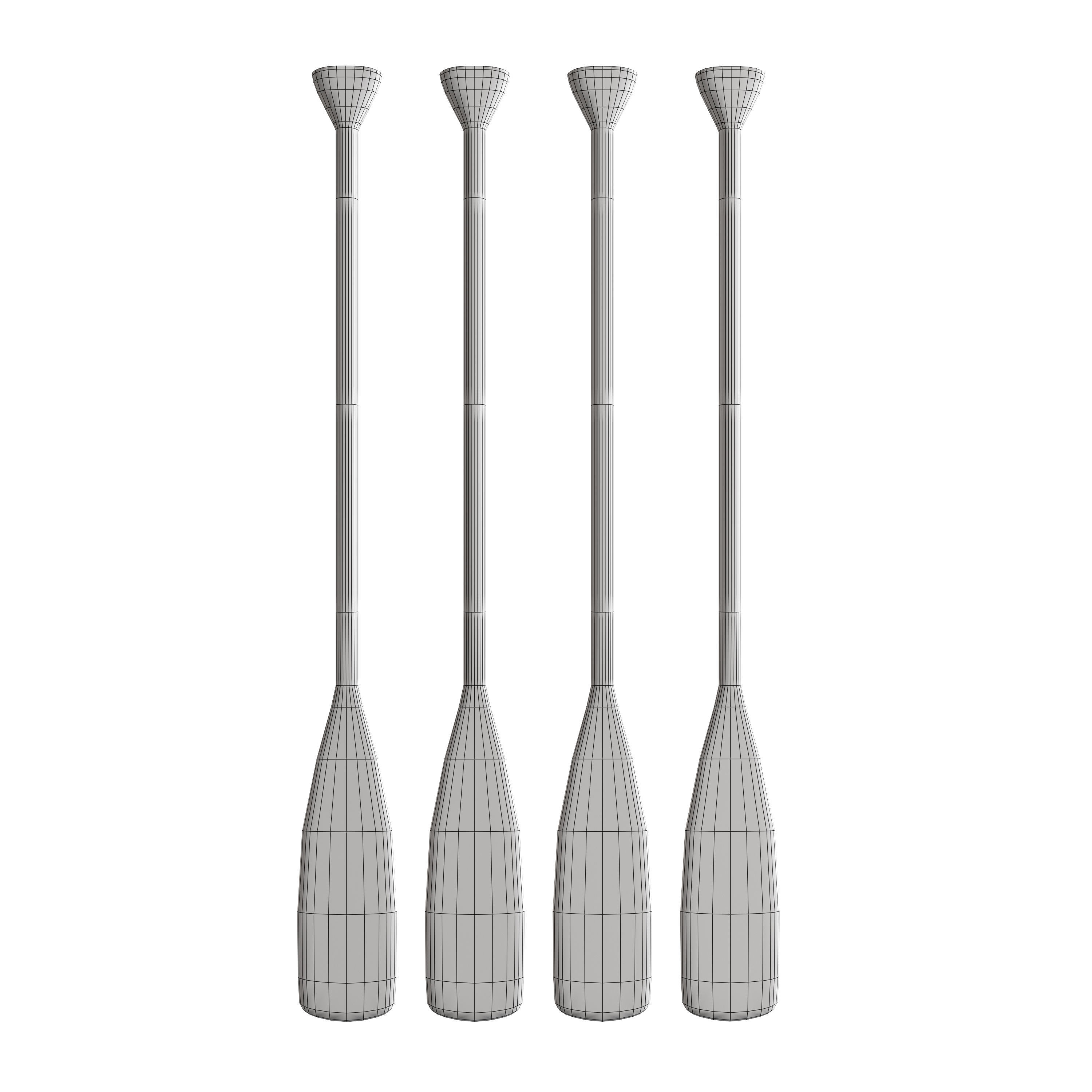 Decorative Canoe Paddles 3D model_5
