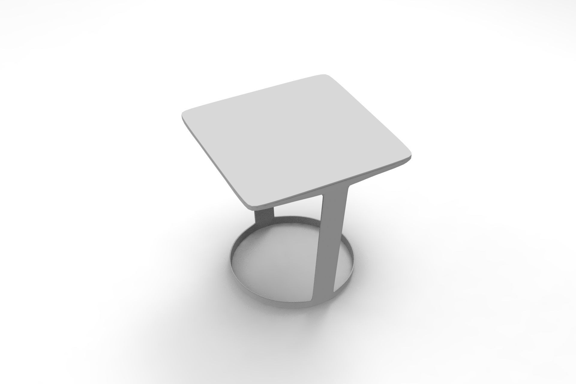 Levity Side Table Low-poly 3D model_8