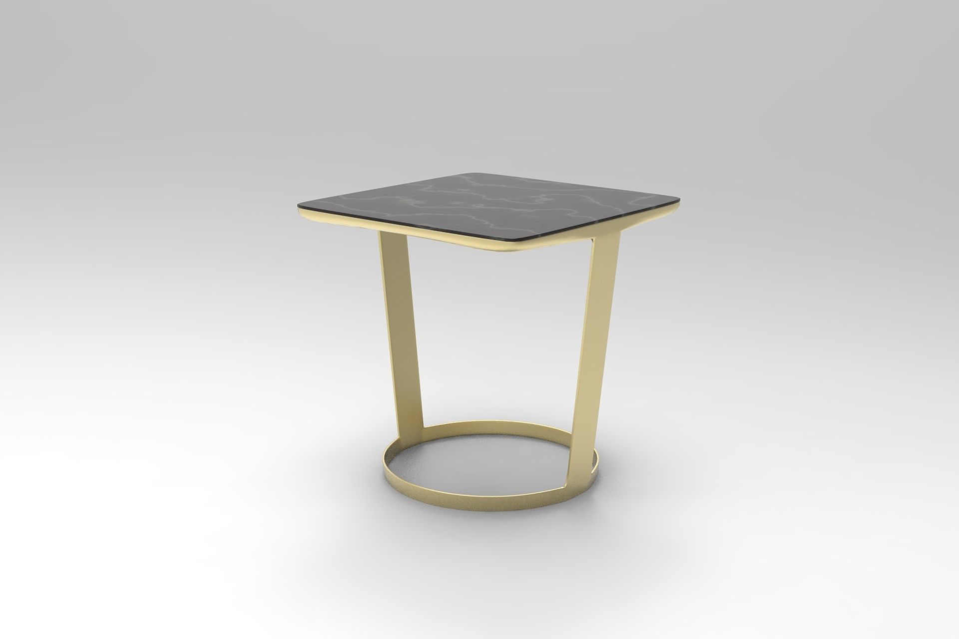 Levity Side Table Low-poly 3D model_1
