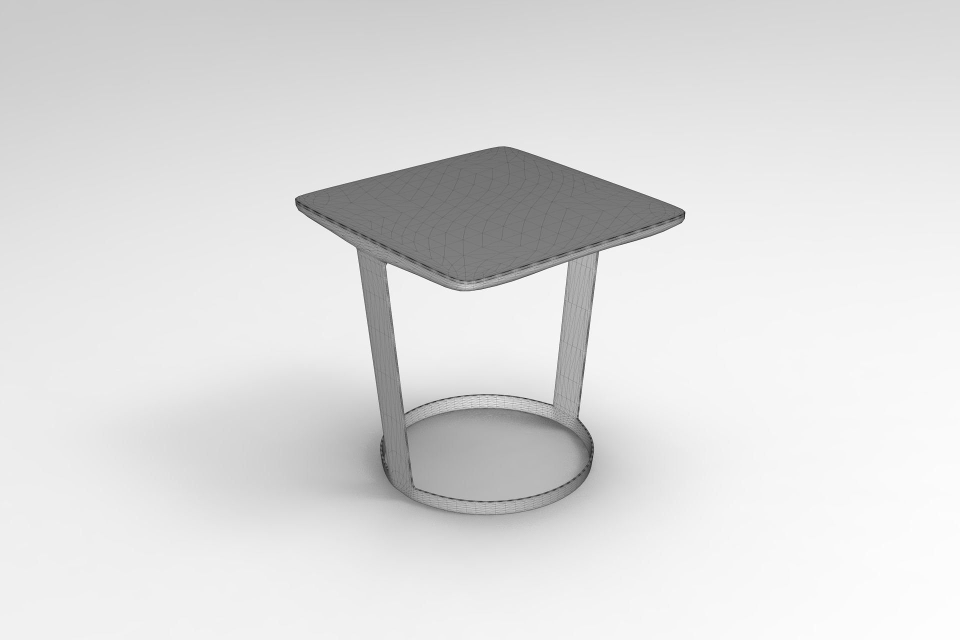 Levity Side Table Low-poly 3D model_5