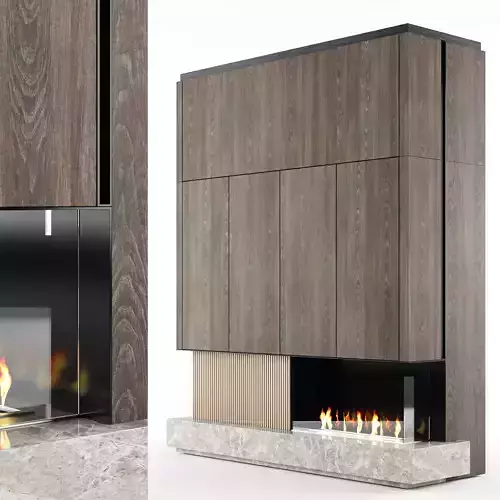 Bioethanol fireplace 3D model