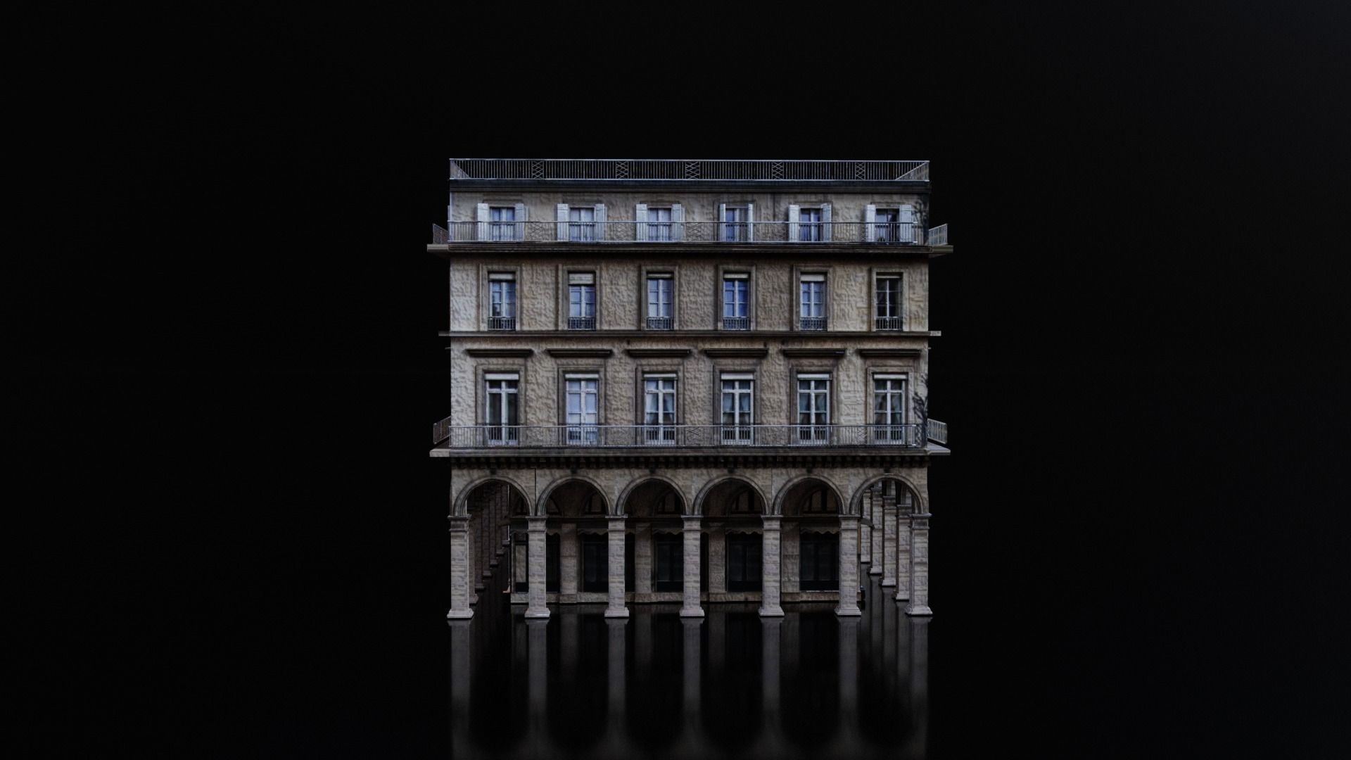 European Buildings Parisian Buildings 3D model_10