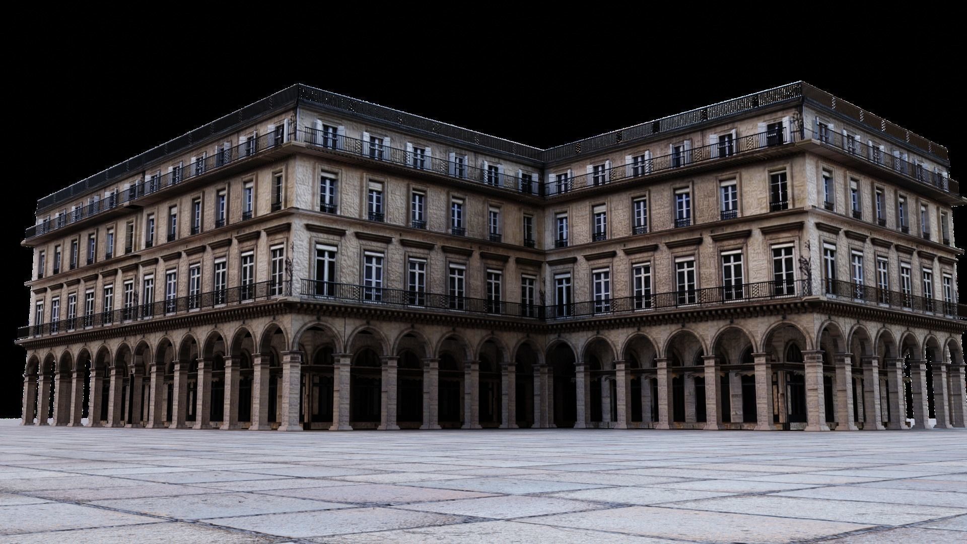 European Buildings Parisian Buildings 3D model_9