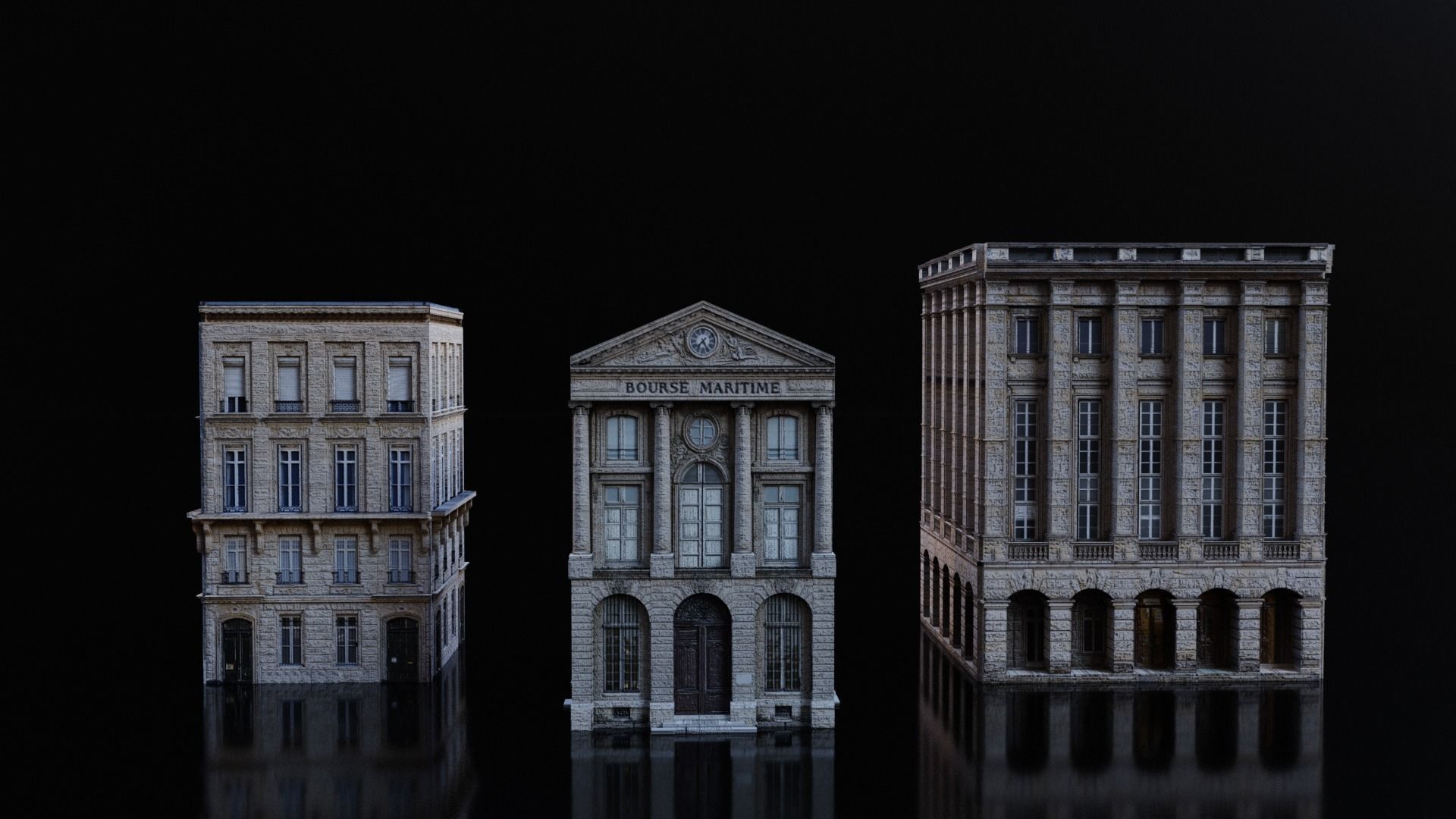 European Buildings Parisian Buildings 3D model_4