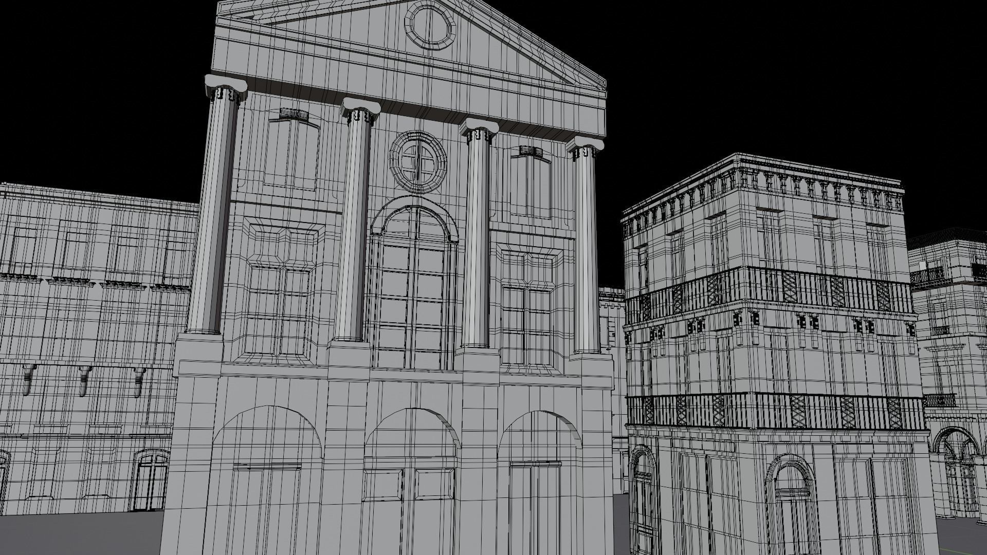 European Buildings Parisian Buildings 3D model_13