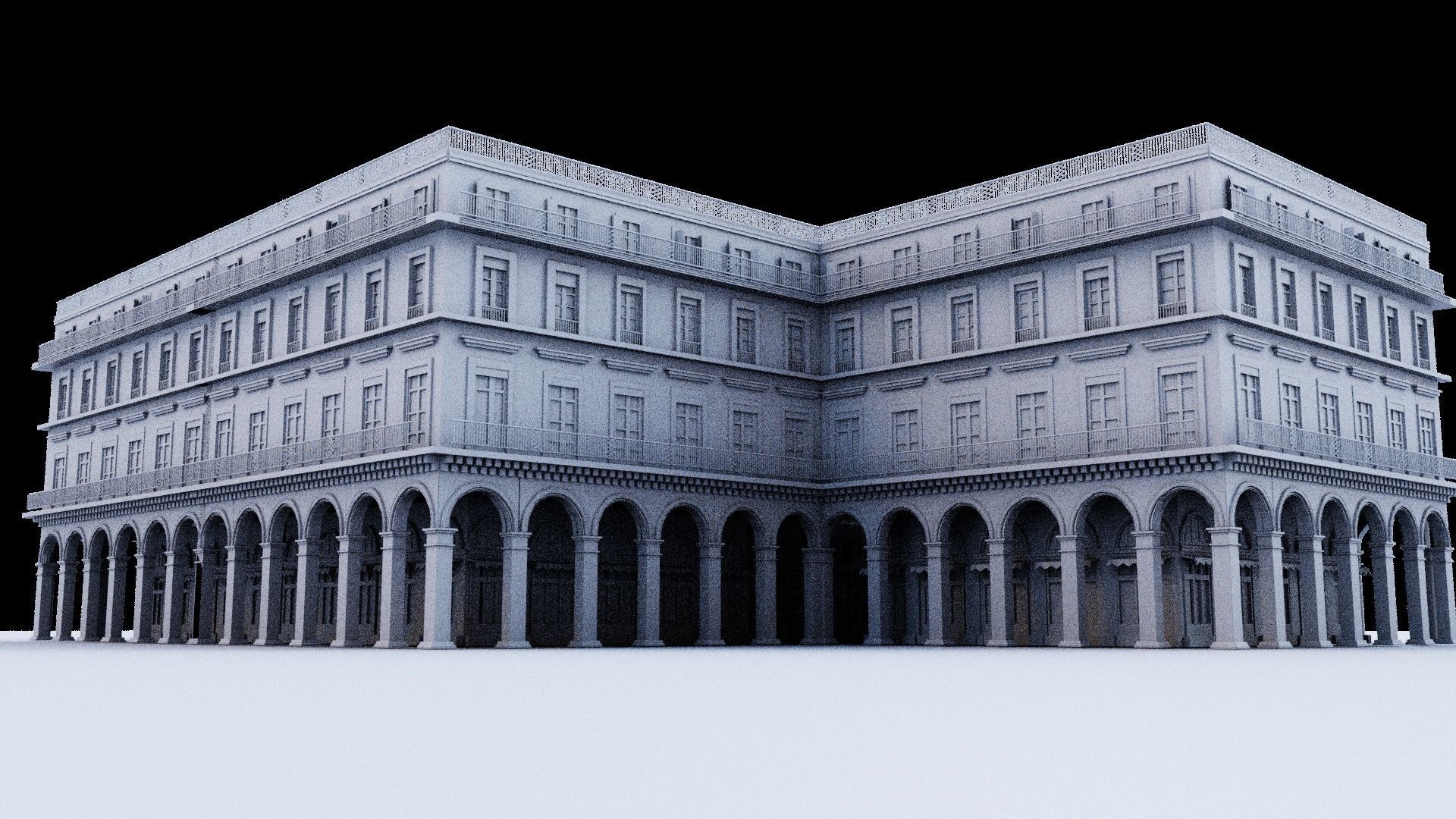 European Buildings Parisian Buildings 3D model_6