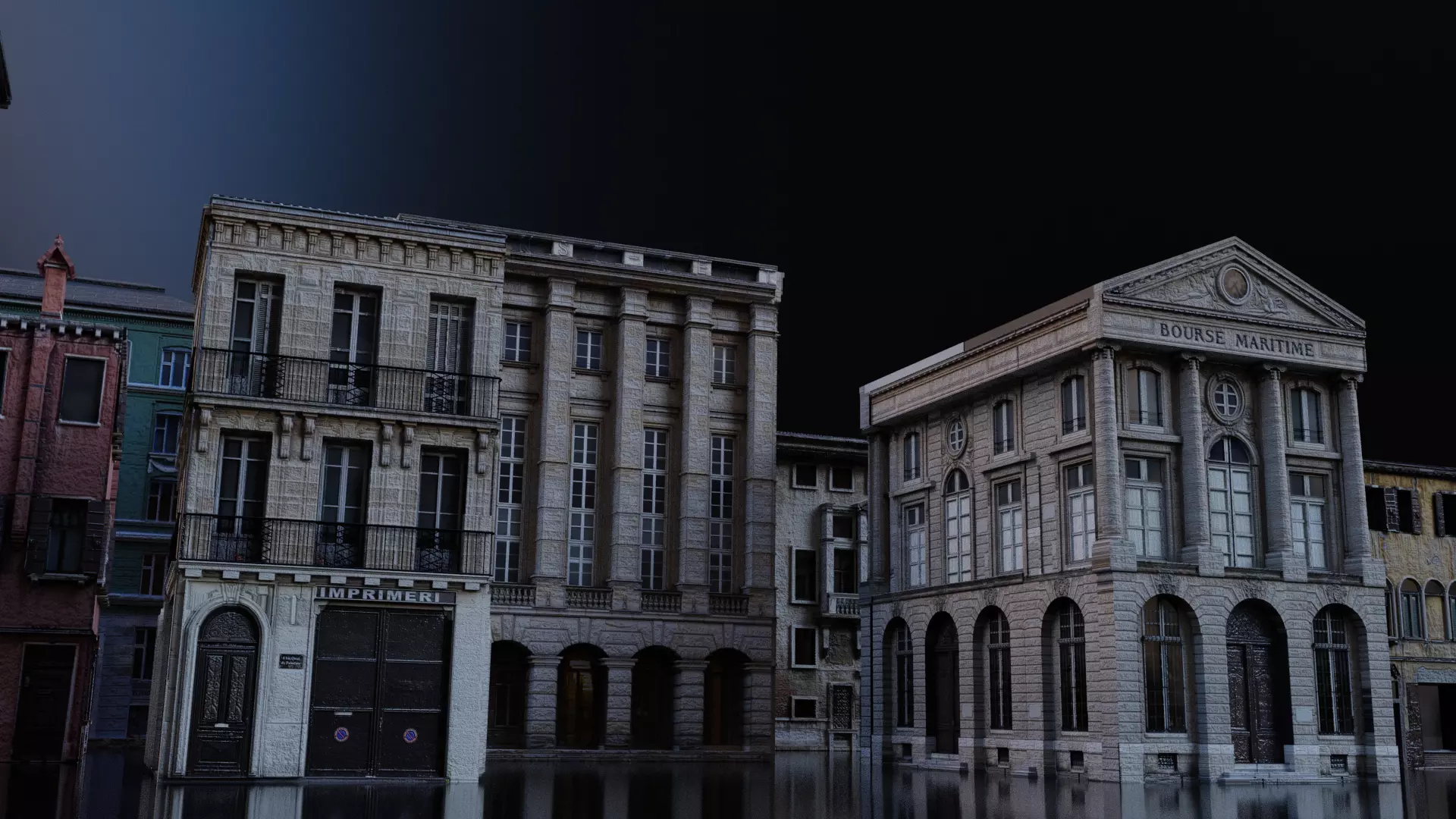 European Buildings Parisian Buildings 3D model_0