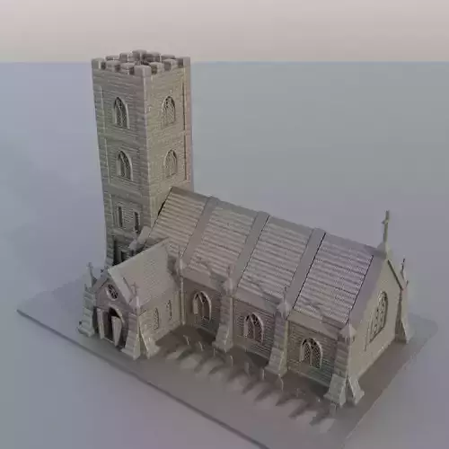 Small Church Tabletop Terrain 15 mm