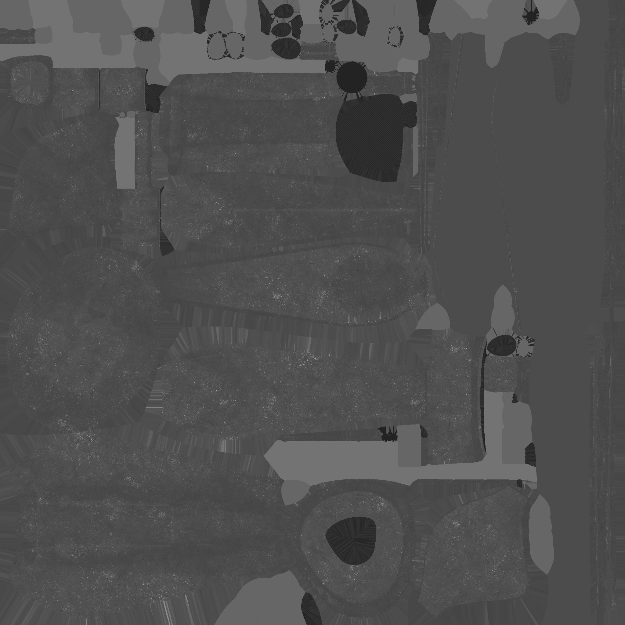 Insect Robot F02 Dark Steel - SciFi Character Design Low-poly 3D model_26