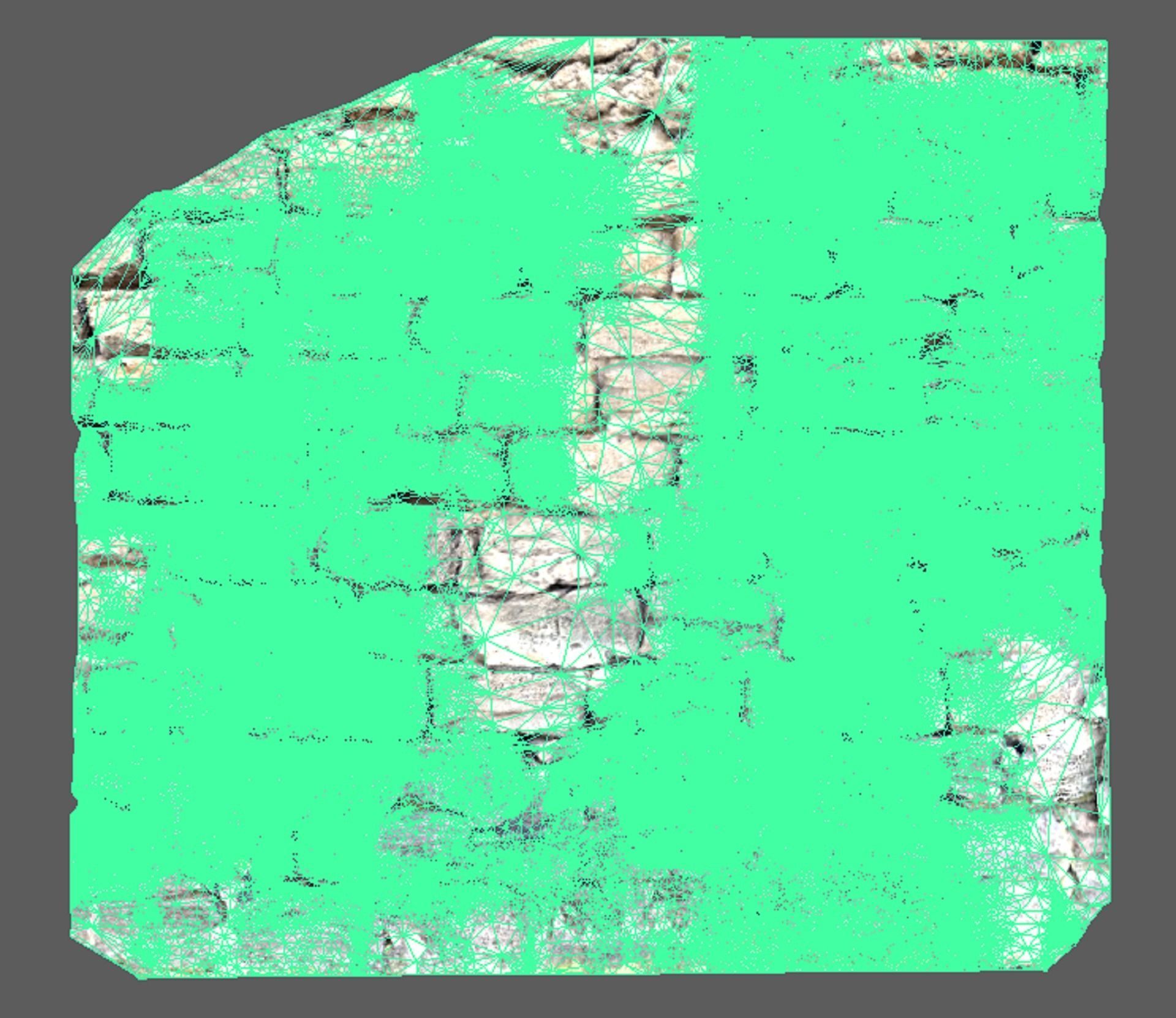 Gate wall of a beautiful fort built thousands of years ago 3D model_2