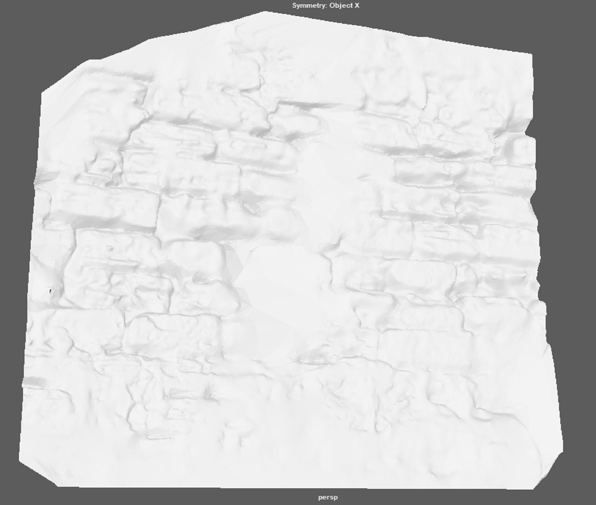 Gate wall of a beautiful fort built thousands of years ago 3D model_7