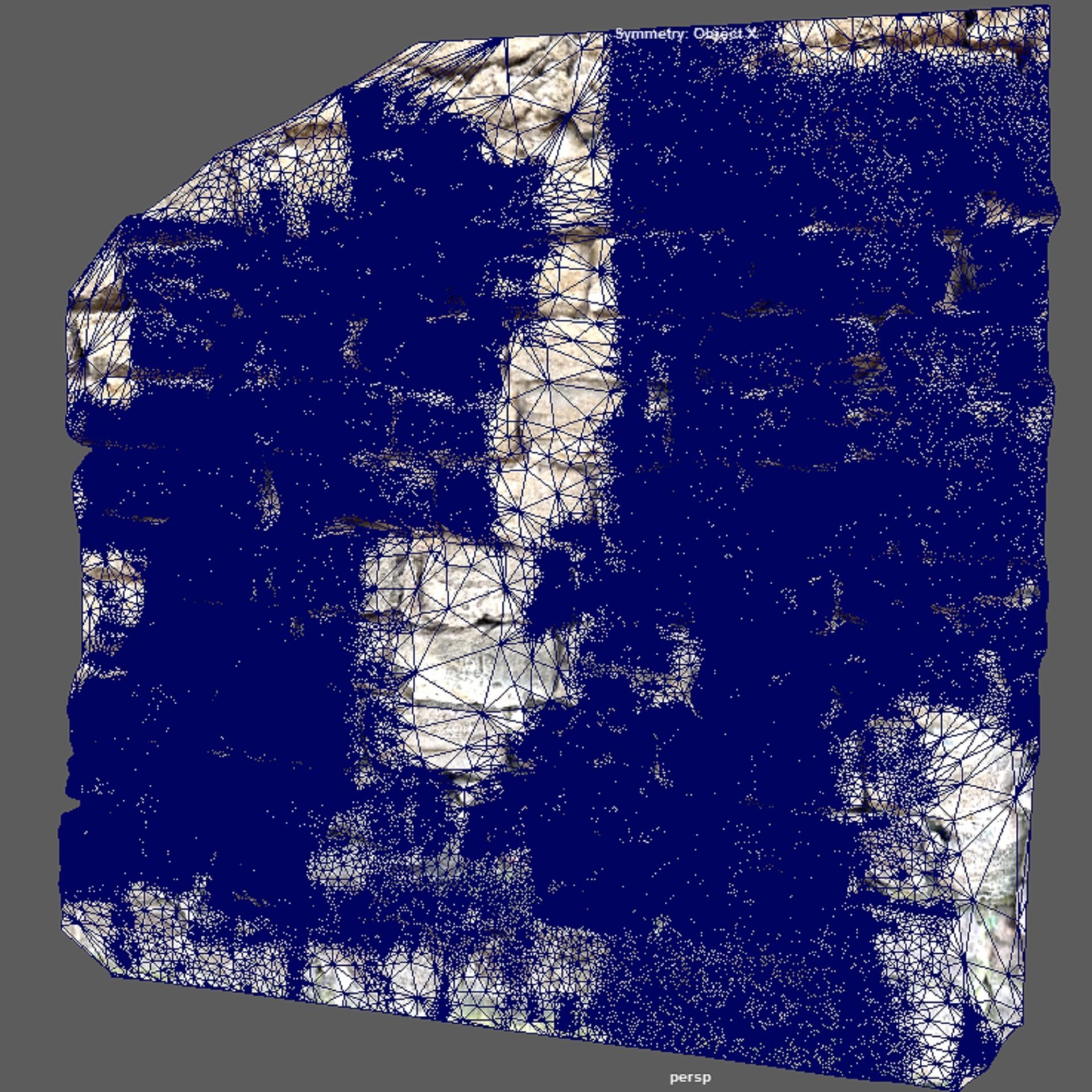 Gate wall of a beautiful fort built thousands of years ago 3D model_6