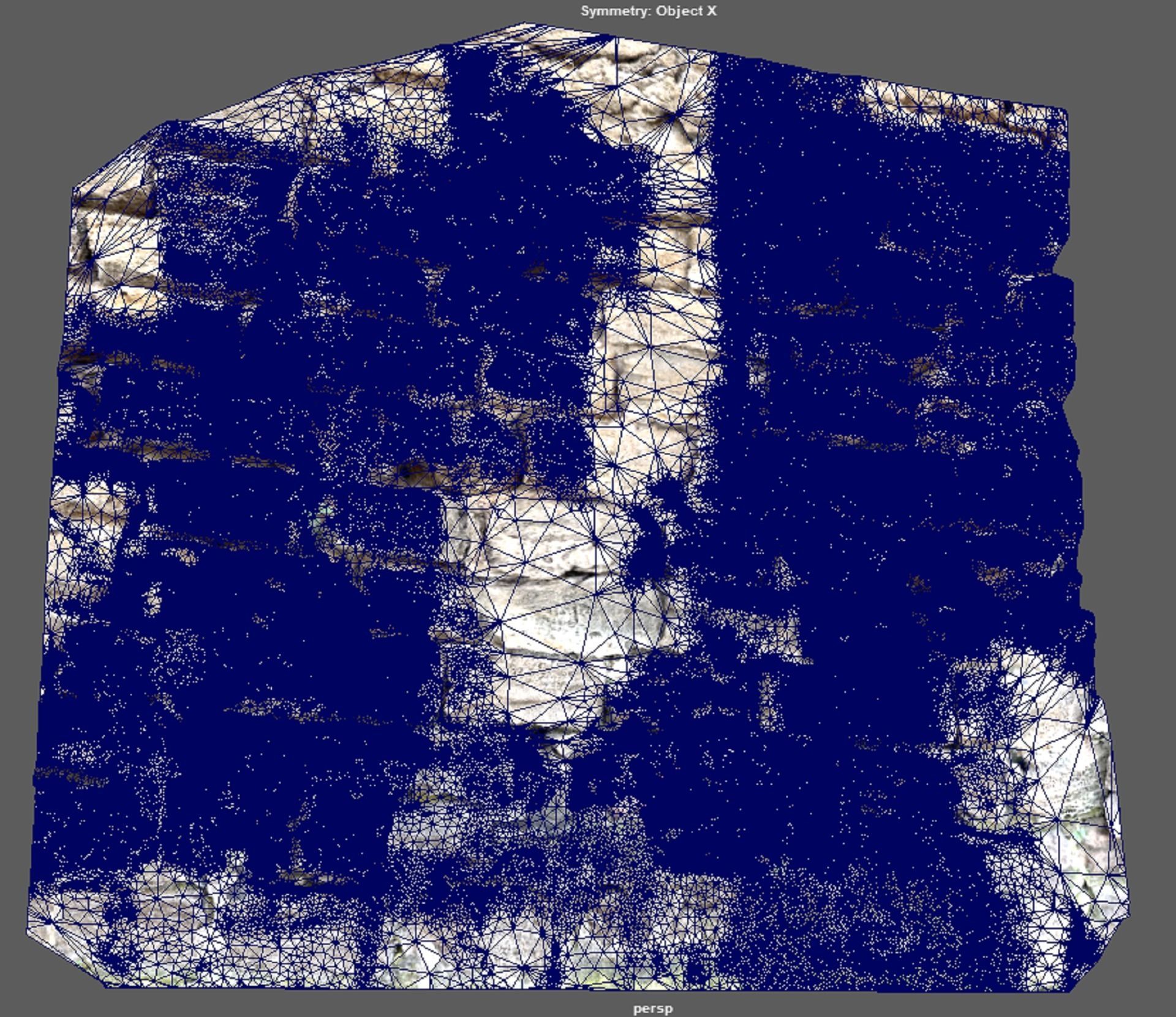 Gate wall of a beautiful fort built thousands of years ago 3D model_8