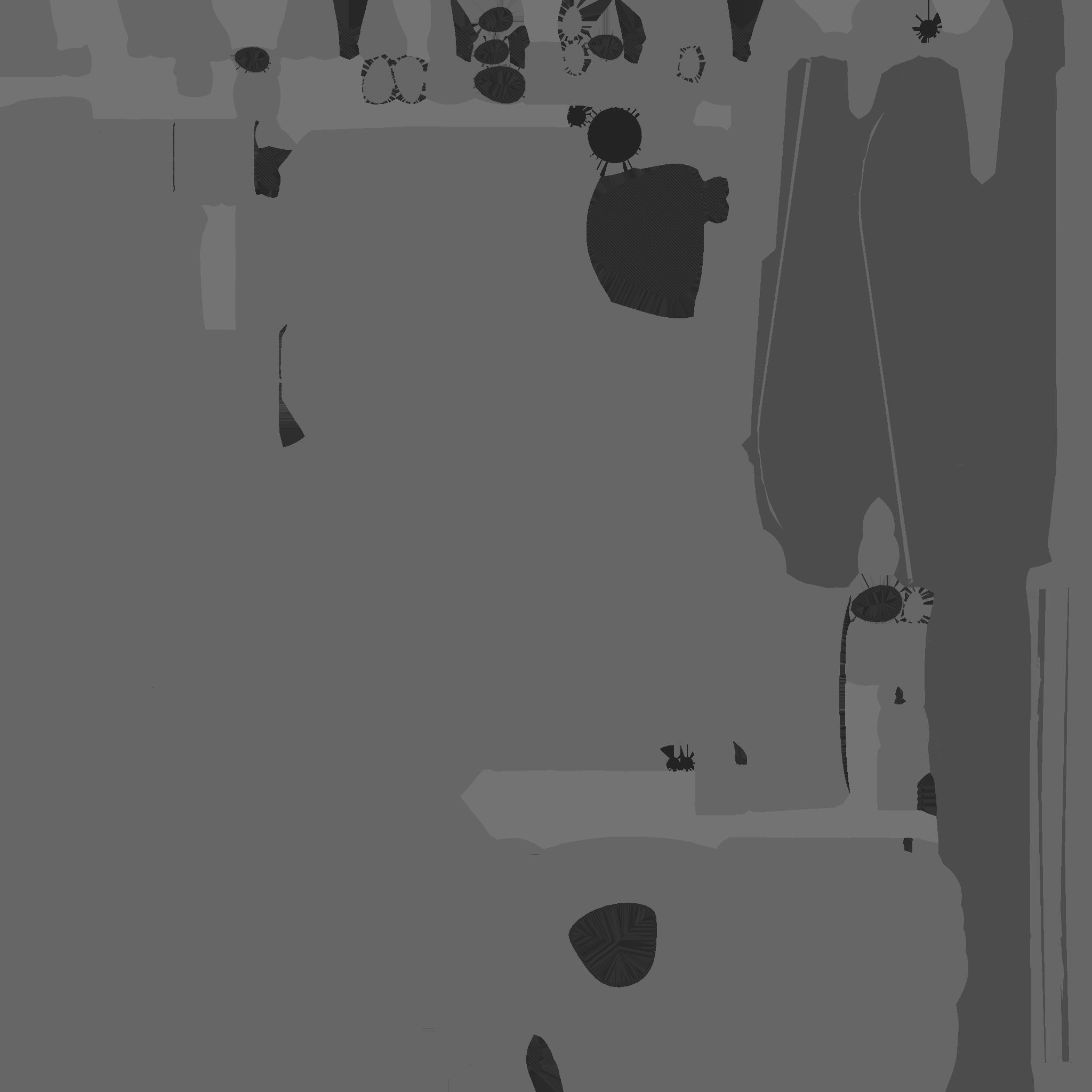 Insect Robot F03 Black Green - SciFi Character Design Low-poly 3D model_26