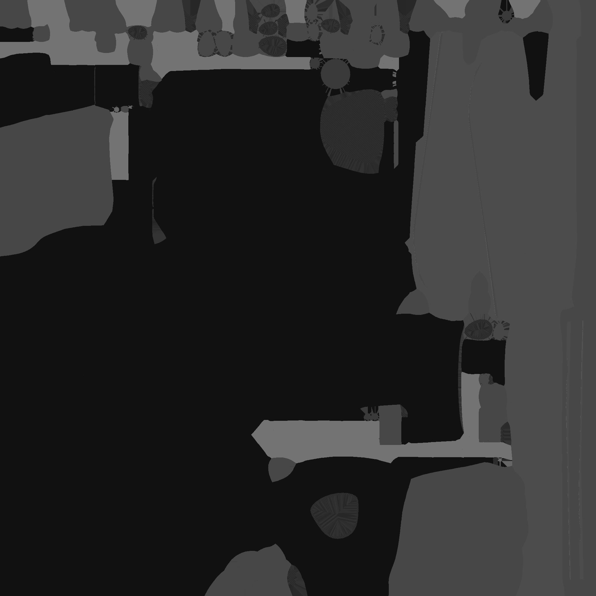 Insect Robot F04 White Blue - SciFi Character Design Low-poly 3D model_24