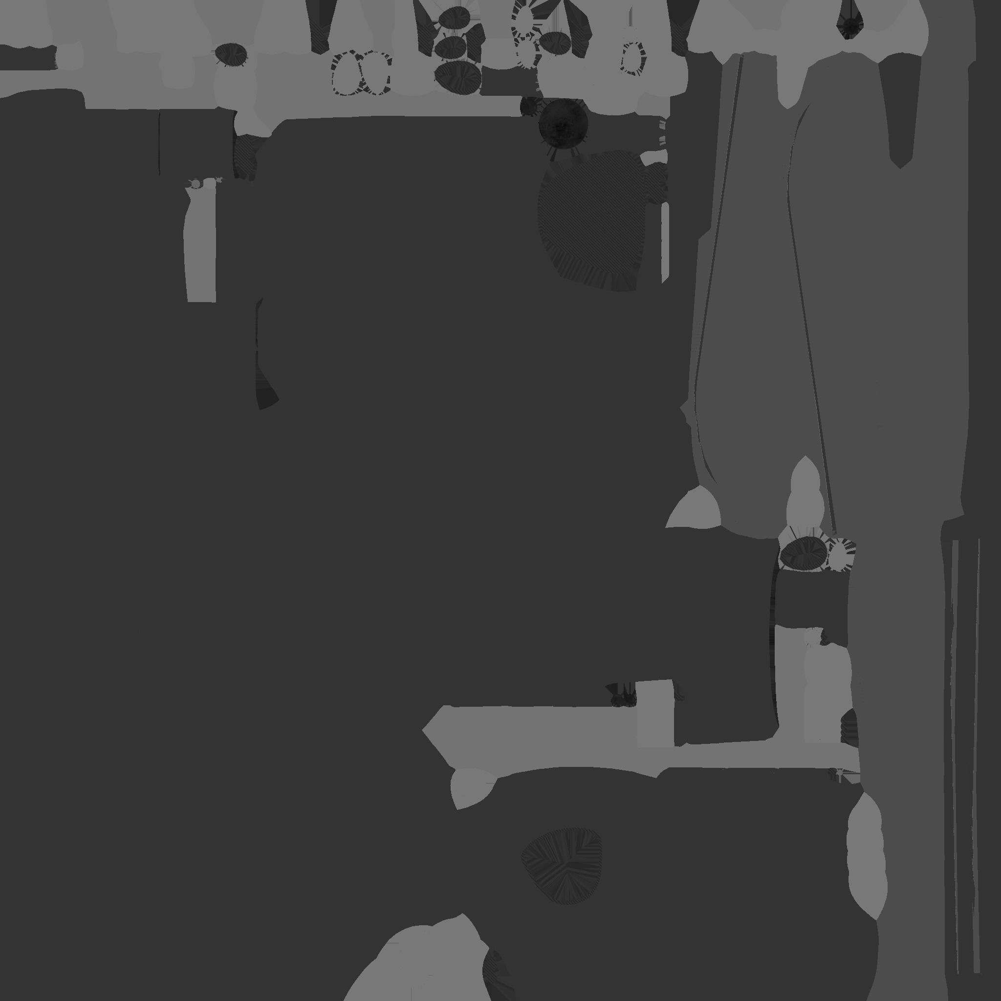 Insect Robot F05 Aluminum - SciFi Character Design Low-poly 3D model_26