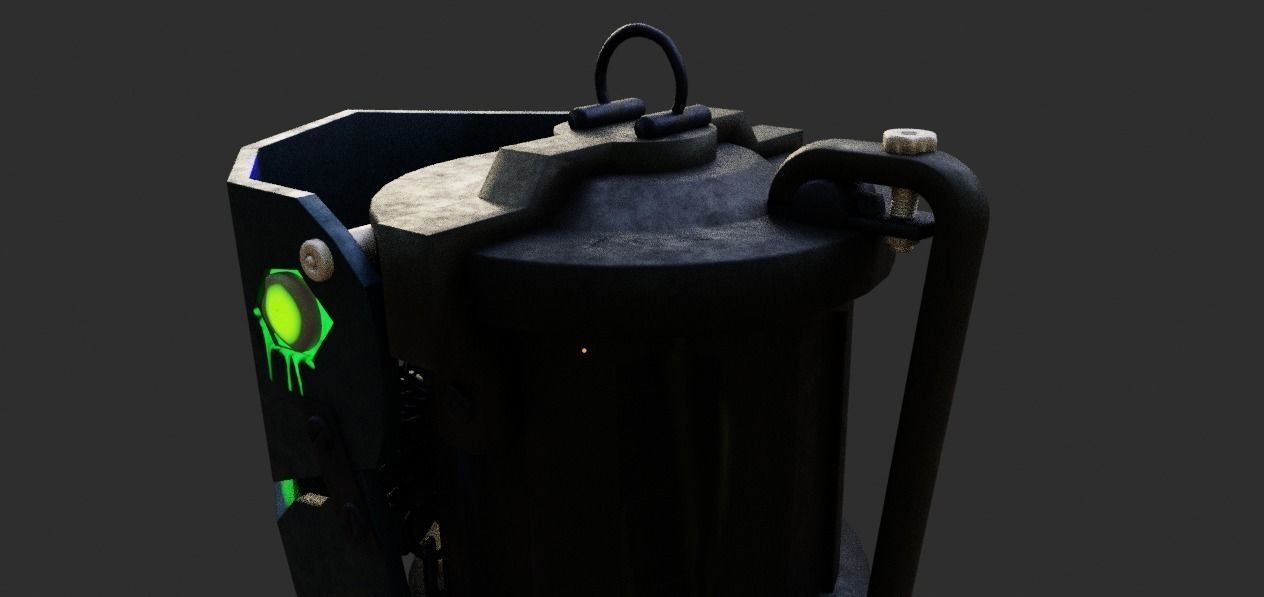 Arcane Jinx s Grenade Free low-poly 3D model_2