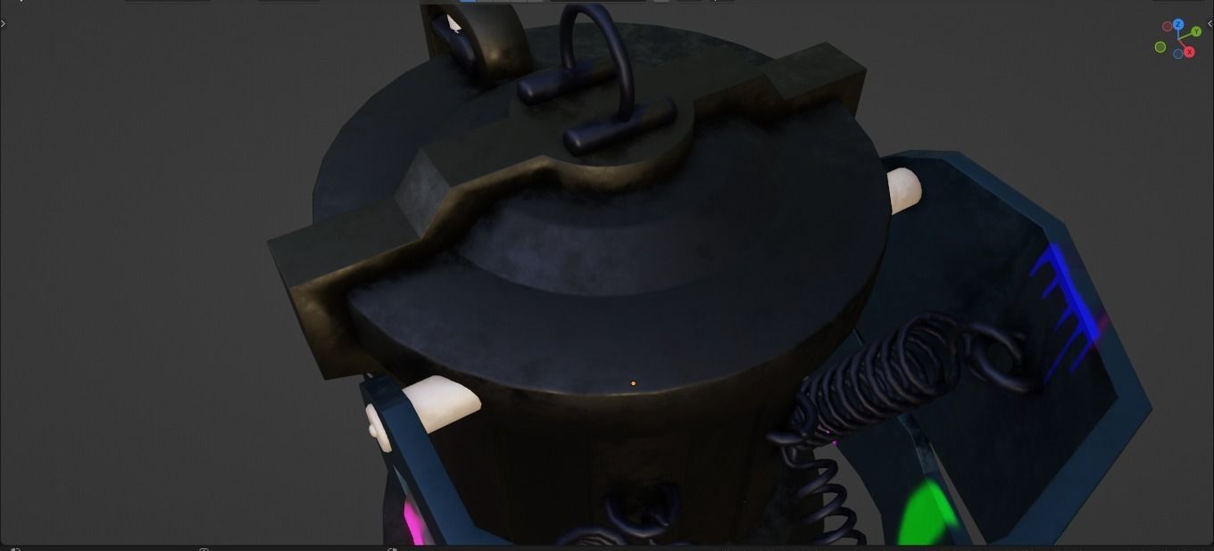 Arcane Jinx s Grenade Free low-poly 3D model_3