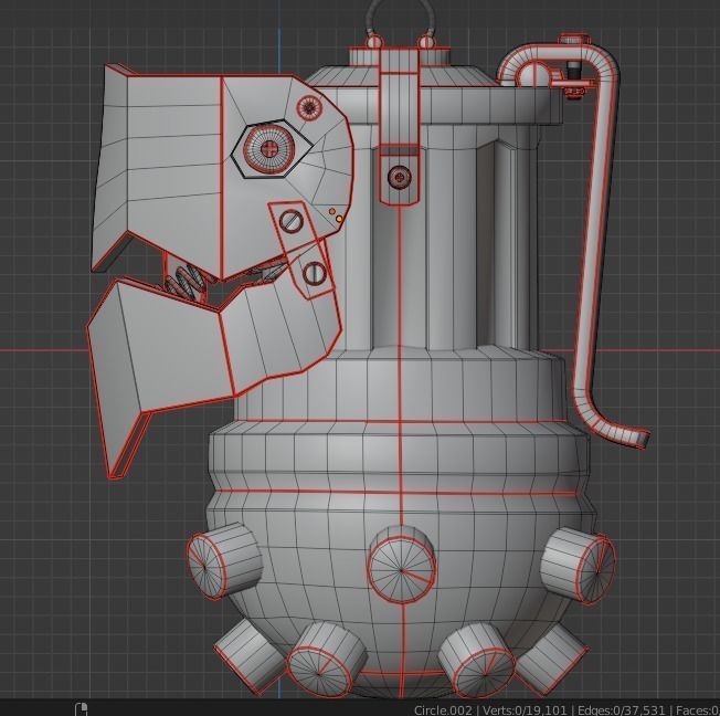 Arcane Jinx s Grenade Free low-poly 3D model_21