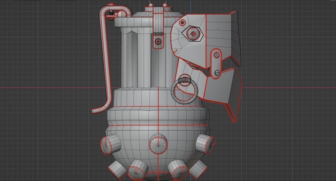 Arcane Jinx s Grenade Free low-poly 3D model_20