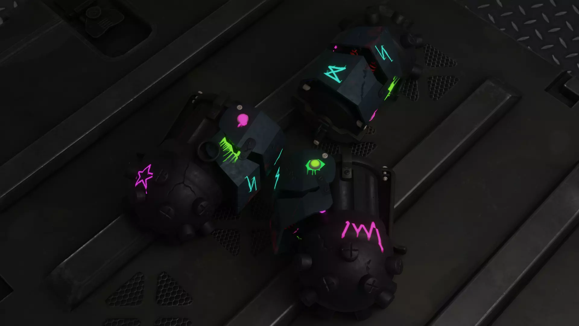 Arcane Jinx s Grenade Free low-poly 3D model_0